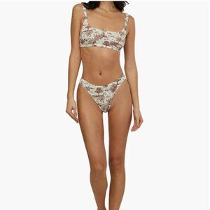 Scoop Bra + Bottoms | Antique White x Mocha